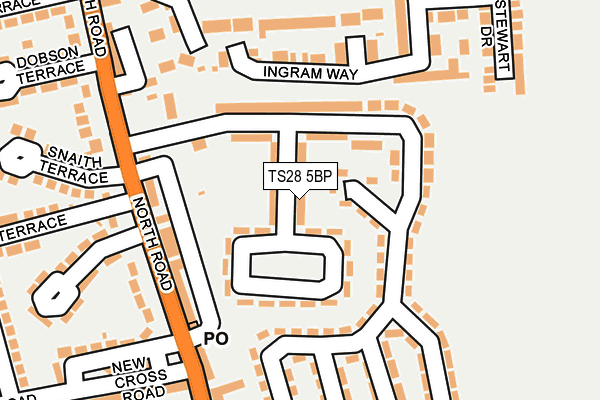 TS28 5BP map - OS OpenMap – Local (Ordnance Survey)