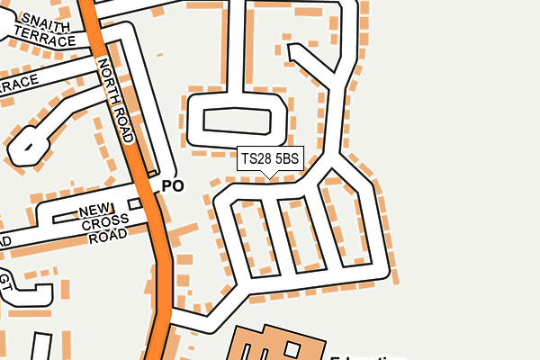 TS28 5BS map - OS OpenMap – Local (Ordnance Survey)