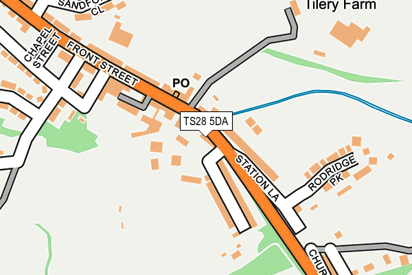 TS28 5DA map - OS OpenMap – Local (Ordnance Survey)