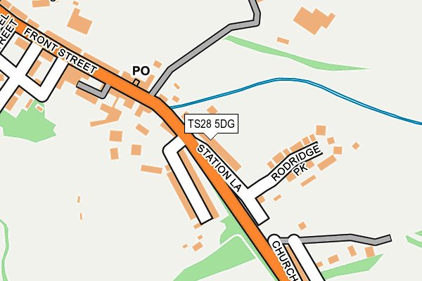 TS28 5DG map - OS OpenMap – Local (Ordnance Survey)