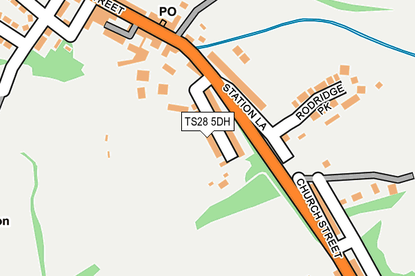 TS28 5DH map - OS OpenMap – Local (Ordnance Survey)