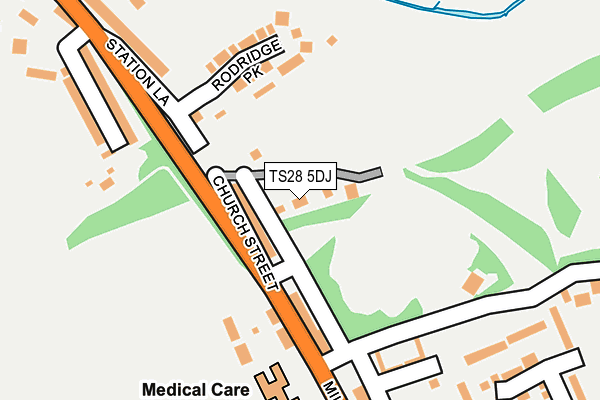 TS28 5DJ map - OS OpenMap – Local (Ordnance Survey)