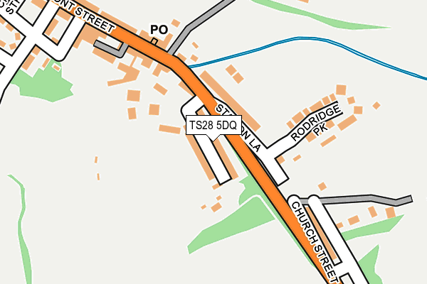 TS28 5DQ map - OS OpenMap – Local (Ordnance Survey)