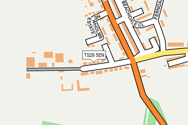 TS28 5EN map - OS OpenMap – Local (Ordnance Survey)