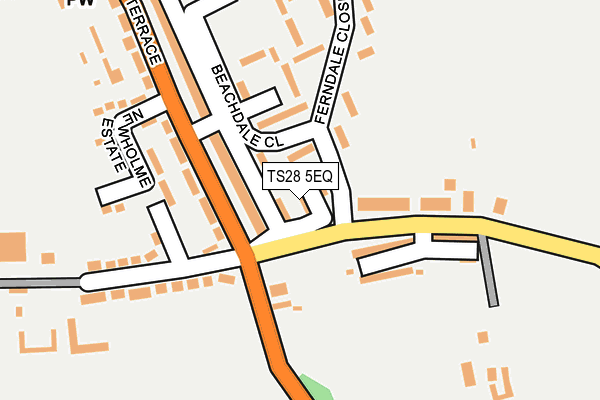 TS28 5EQ map - OS OpenMap – Local (Ordnance Survey)