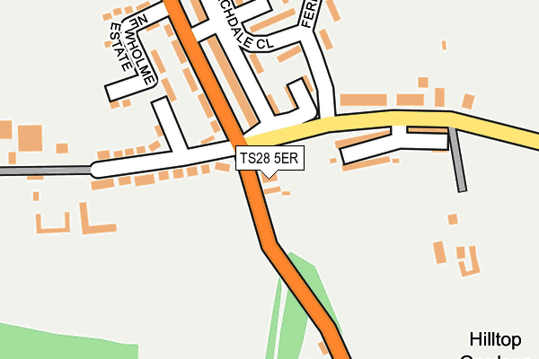 TS28 5ER map - OS OpenMap – Local (Ordnance Survey)