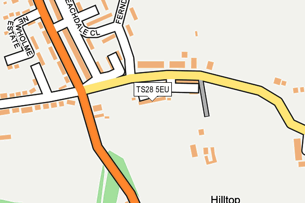 TS28 5EU map - OS OpenMap – Local (Ordnance Survey)