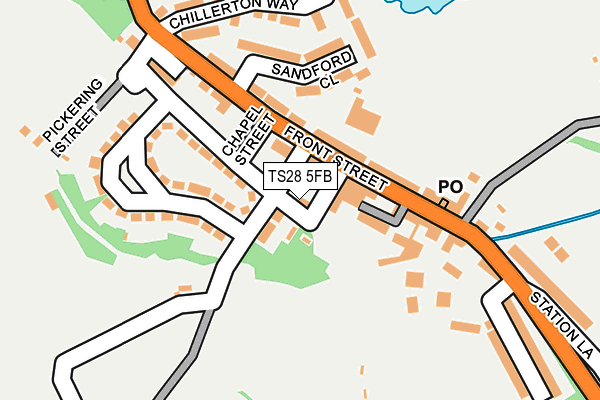 TS28 5FB map - OS OpenMap – Local (Ordnance Survey)