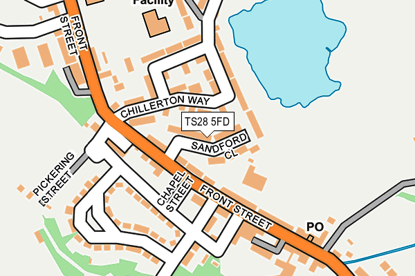 TS28 5FD map - OS OpenMap – Local (Ordnance Survey)