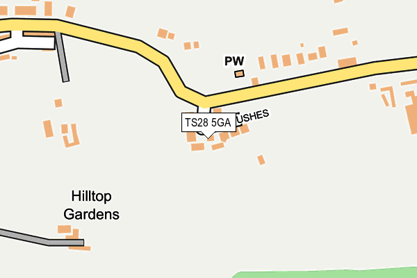 TS28 5GA map - OS OpenMap – Local (Ordnance Survey)