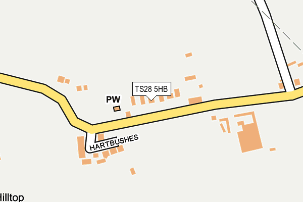 TS28 5HB map - OS OpenMap – Local (Ordnance Survey)