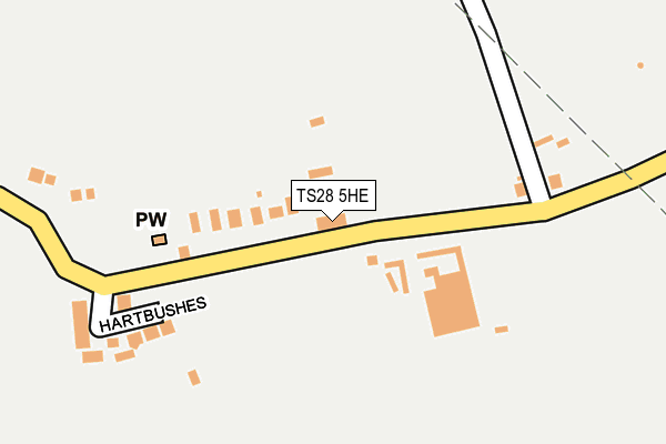 TS28 5HE map - OS OpenMap – Local (Ordnance Survey)