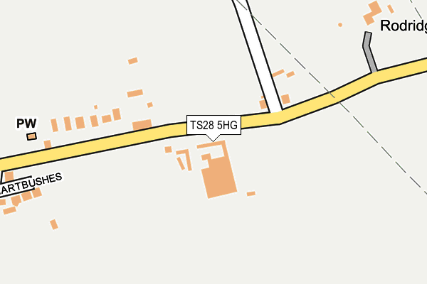 TS28 5HG map - OS OpenMap – Local (Ordnance Survey)