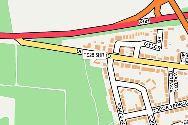 TS28 5HR map - OS OpenMap – Local (Ordnance Survey)
