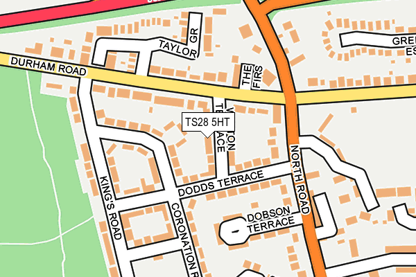 TS28 5HT map - OS OpenMap – Local (Ordnance Survey)