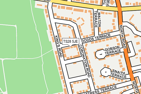 TS28 5JE map - OS OpenMap – Local (Ordnance Survey)