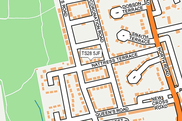 TS28 5JF map - OS OpenMap – Local (Ordnance Survey)