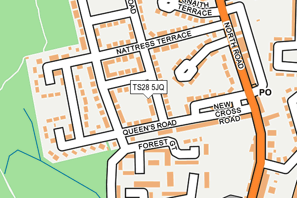 TS28 5JQ map - OS OpenMap – Local (Ordnance Survey)