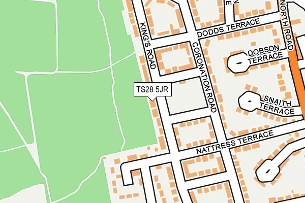 TS28 5JR map - OS OpenMap – Local (Ordnance Survey)