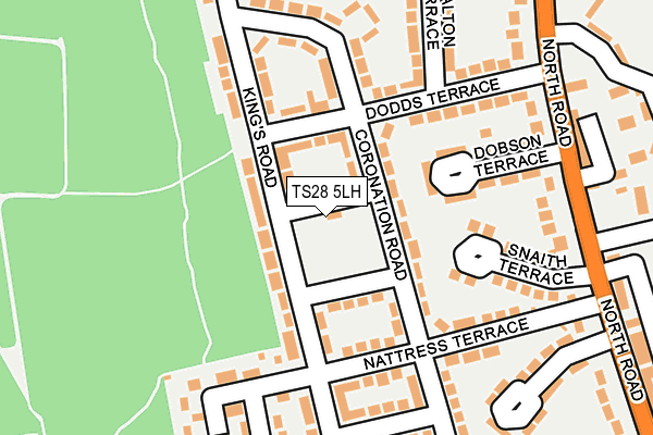 TS28 5LH map - OS OpenMap – Local (Ordnance Survey)