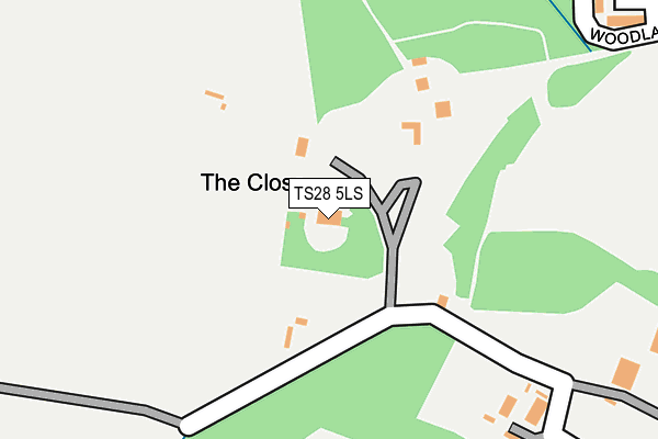 TS28 5LS map - OS OpenMap – Local (Ordnance Survey)