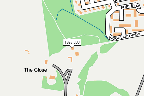 TS28 5LU map - OS OpenMap – Local (Ordnance Survey)