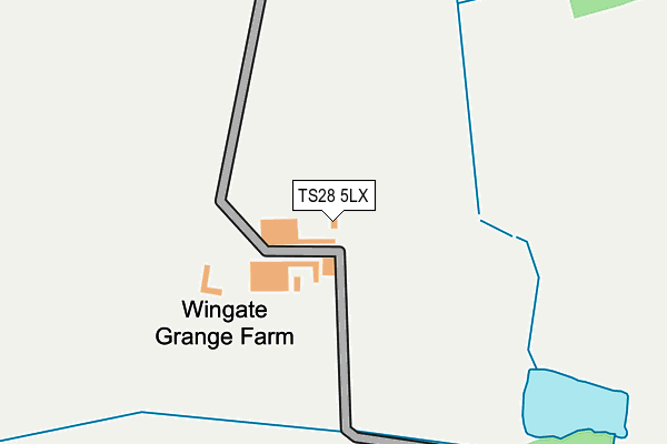 TS28 5LX map - OS OpenMap – Local (Ordnance Survey)