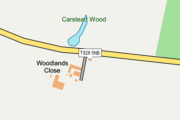 TS28 5NB map - OS OpenMap – Local (Ordnance Survey)