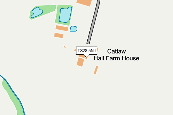 TS28 5NJ map - OS OpenMap – Local (Ordnance Survey)