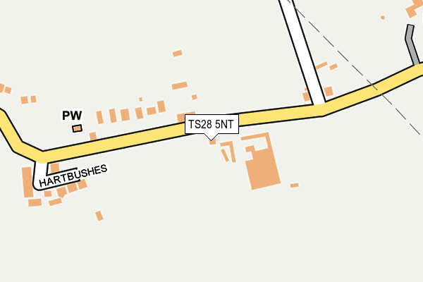 TS28 5NT map - OS OpenMap – Local (Ordnance Survey)