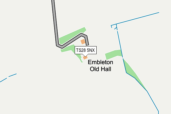 TS28 5NX map - OS OpenMap – Local (Ordnance Survey)