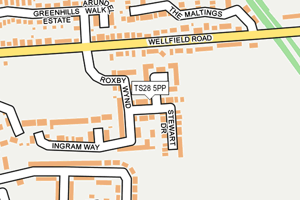 TS28 5PP map - OS OpenMap – Local (Ordnance Survey)