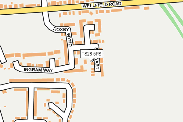 TS28 5PS map - OS OpenMap – Local (Ordnance Survey)