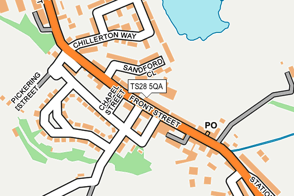 TS28 5QA map - OS OpenMap – Local (Ordnance Survey)