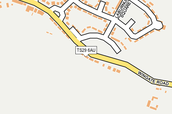TS29 6AU map - OS OpenMap – Local (Ordnance Survey)