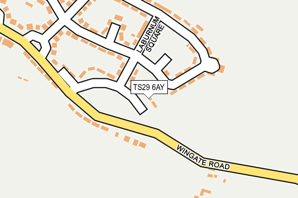 TS29 6AY map - OS OpenMap – Local (Ordnance Survey)