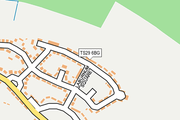 TS29 6BG map - OS OpenMap – Local (Ordnance Survey)