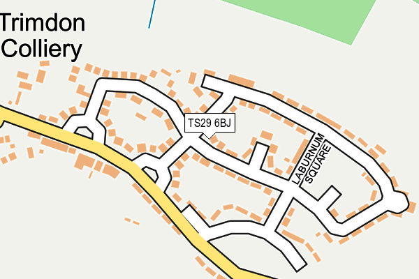 TS29 6BJ map - OS OpenMap – Local (Ordnance Survey)