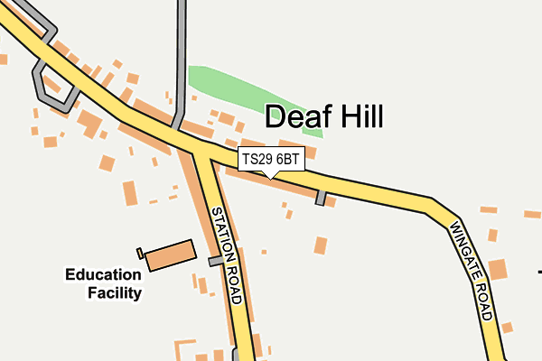 TS29 6BT map - OS OpenMap – Local (Ordnance Survey)