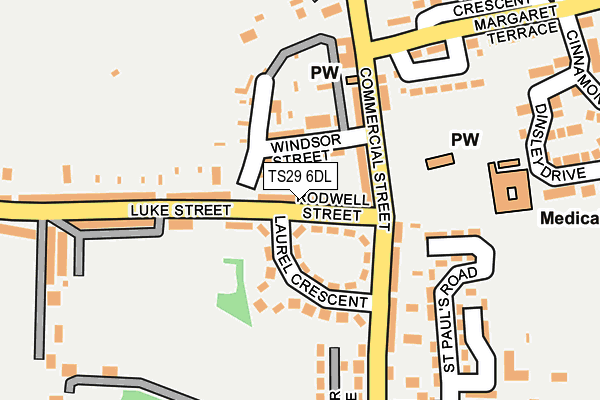 TS29 6DL map - OS OpenMap – Local (Ordnance Survey)