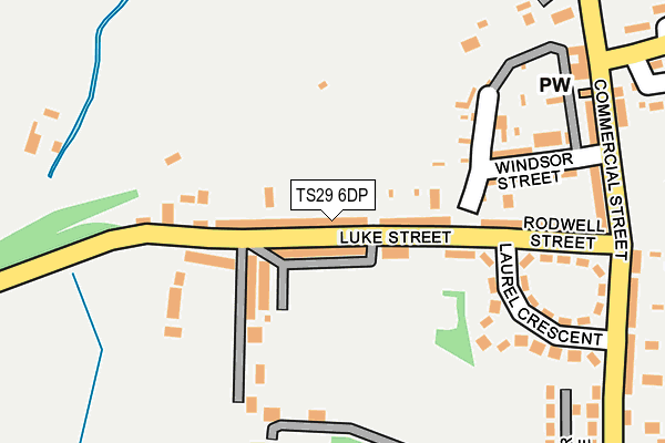TS29 6DP map - OS OpenMap – Local (Ordnance Survey)