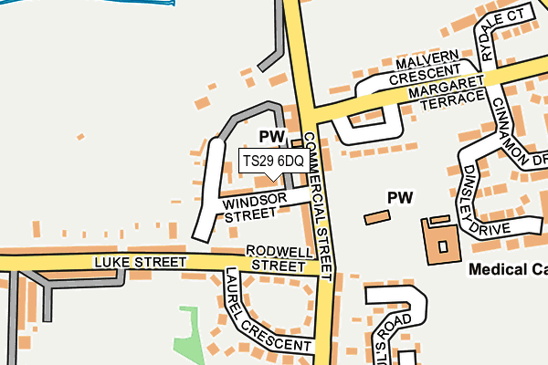 TS29 6DQ map - OS OpenMap – Local (Ordnance Survey)