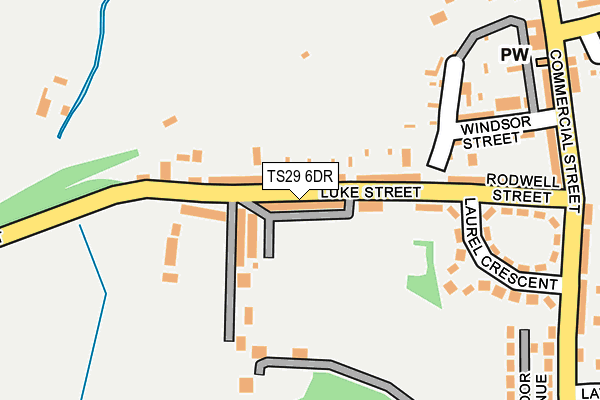 TS29 6DR map - OS OpenMap – Local (Ordnance Survey)