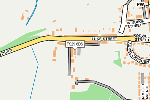 TS29 6DS map - OS OpenMap – Local (Ordnance Survey)