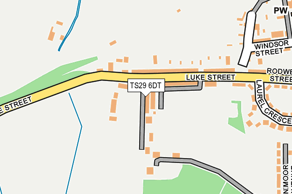 TS29 6DT map - OS OpenMap – Local (Ordnance Survey)