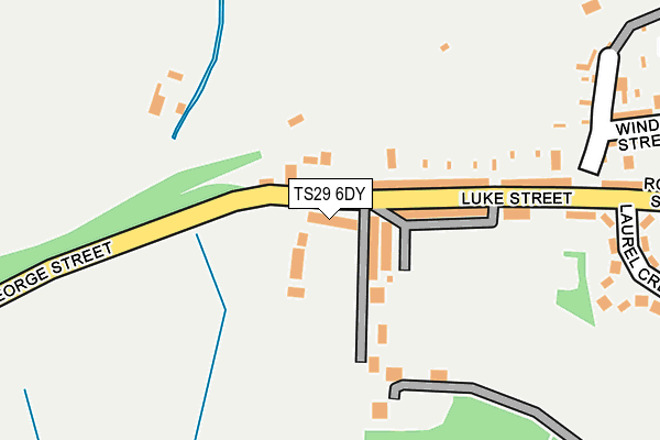 TS29 6DY map - OS OpenMap – Local (Ordnance Survey)