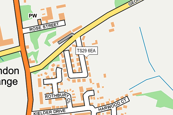 TS29 6EA map - OS OpenMap – Local (Ordnance Survey)