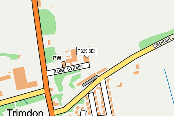 TS29 6EH map - OS OpenMap – Local (Ordnance Survey)