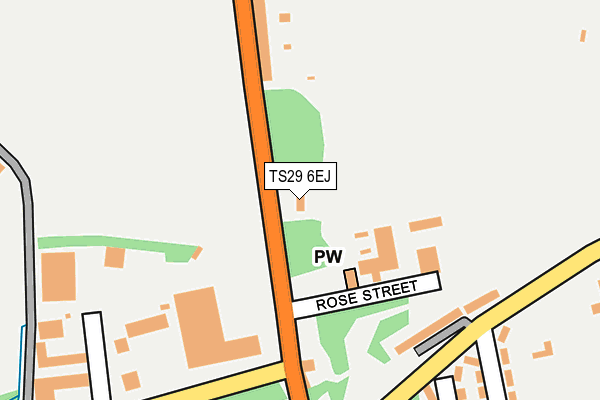 TS29 6EJ map - OS OpenMap – Local (Ordnance Survey)