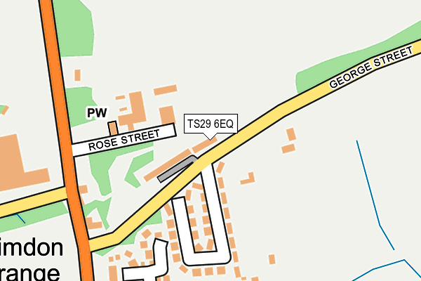 TS29 6EQ map - OS OpenMap – Local (Ordnance Survey)